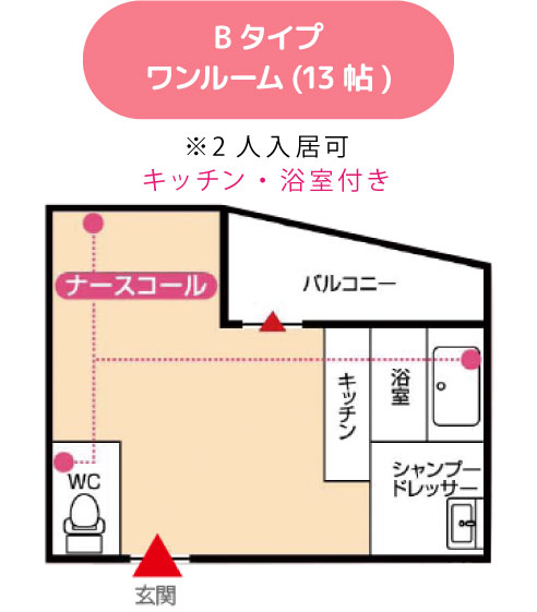 ワンルーム(13帖)