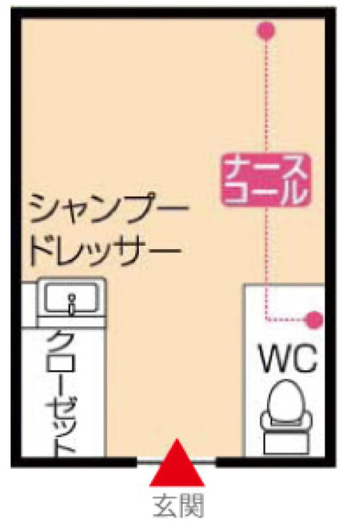 Aタイプワンルーム(7.5帖)